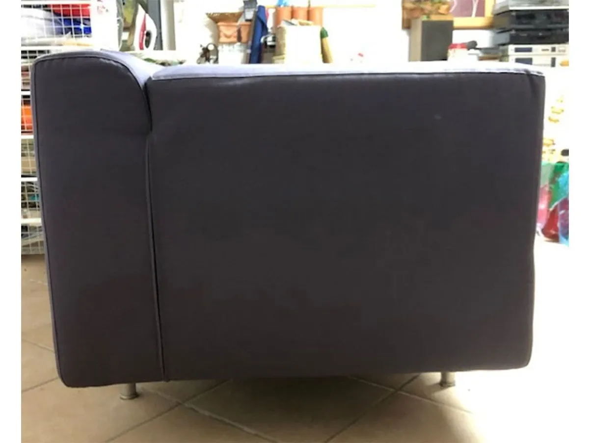2 seater sofa Met 250 with fabric armrest (blue), Cassina 2
