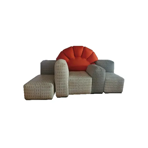 Sunset in New York 3 seater sofa in fabric (red), Cassina image