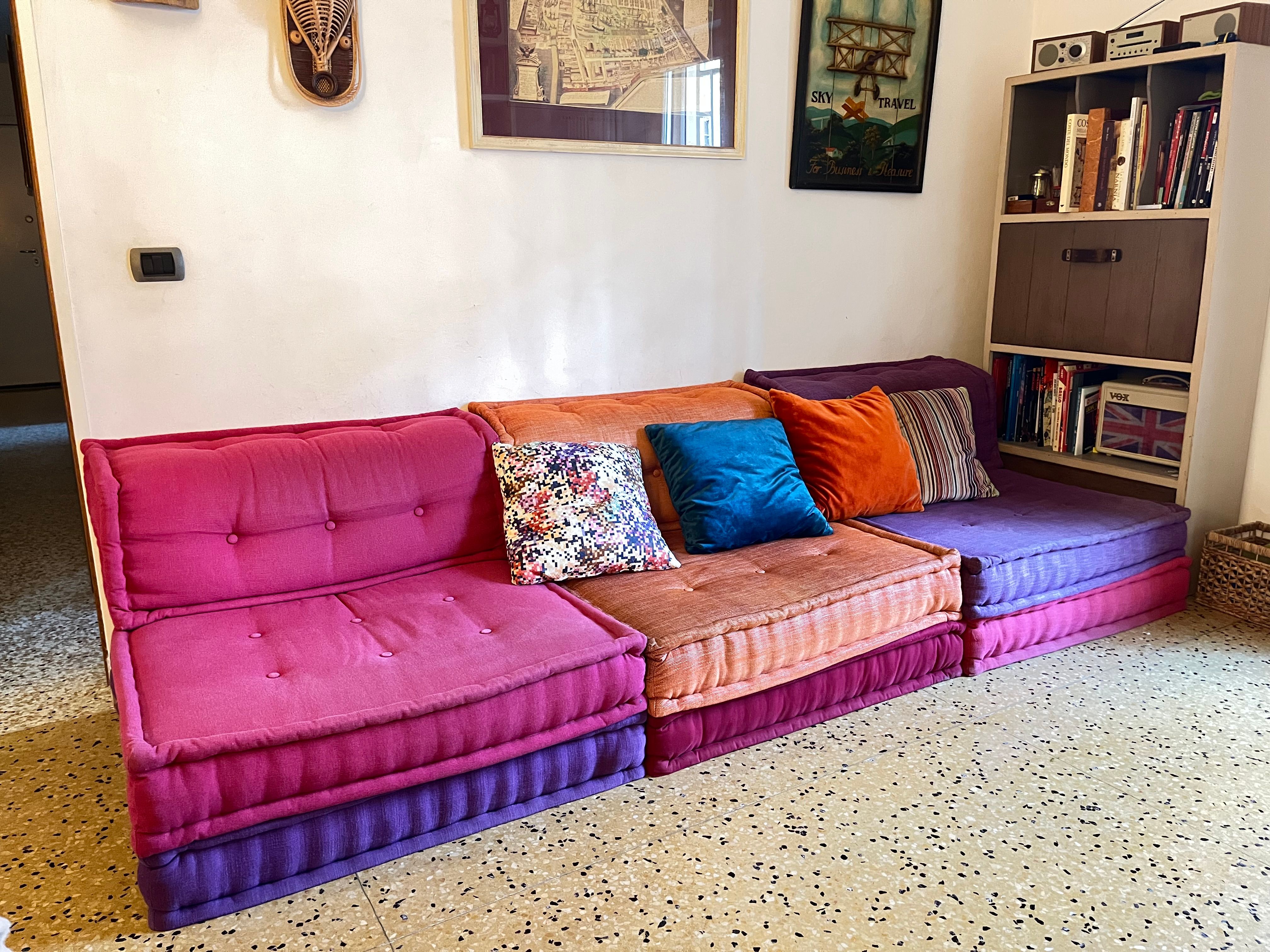 Divano componibile e modulare Mah Jong in tessuto (multicolore), Roche Bobois Main