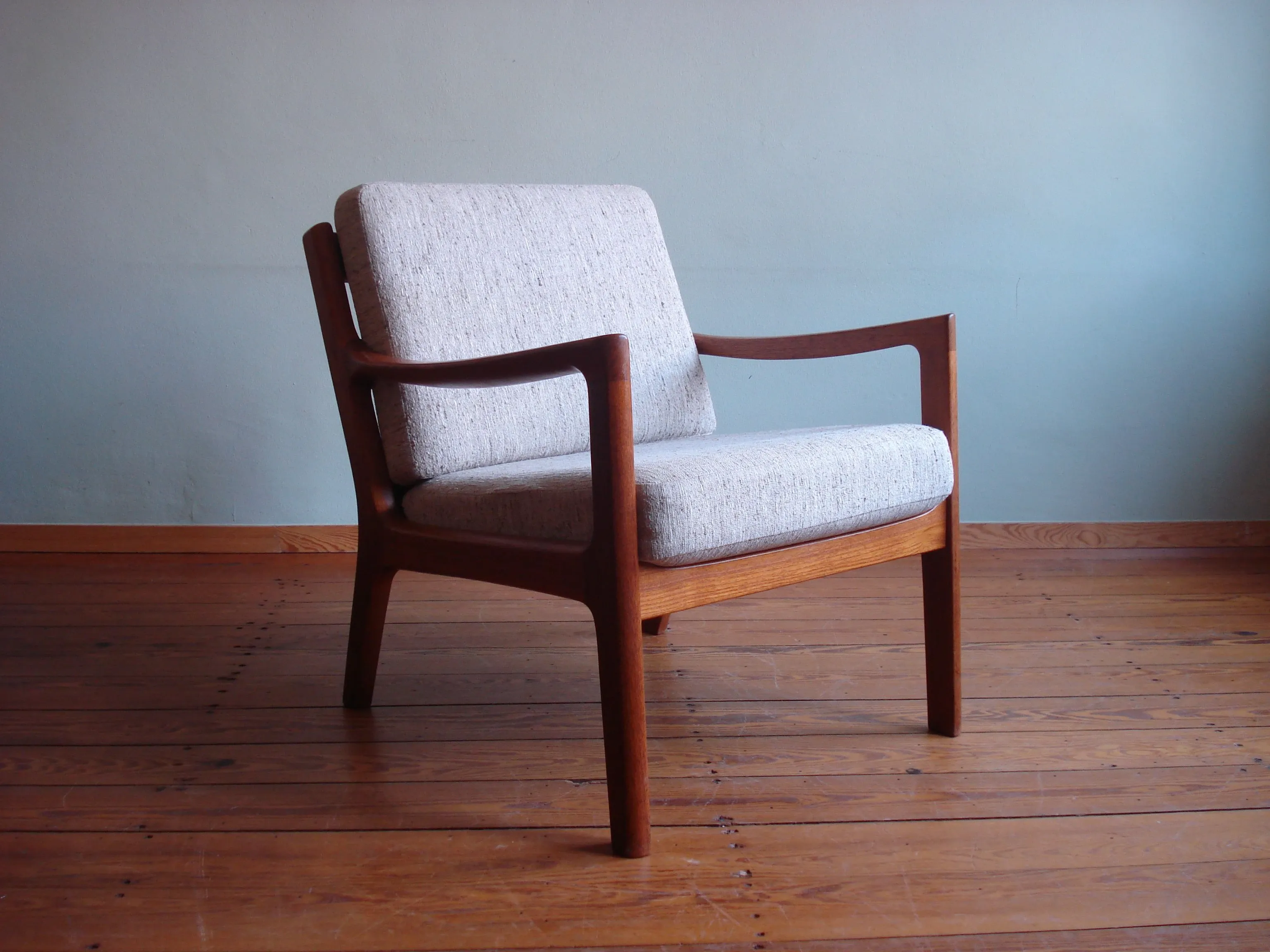 Danish teak armchair by Ole Wanscher image