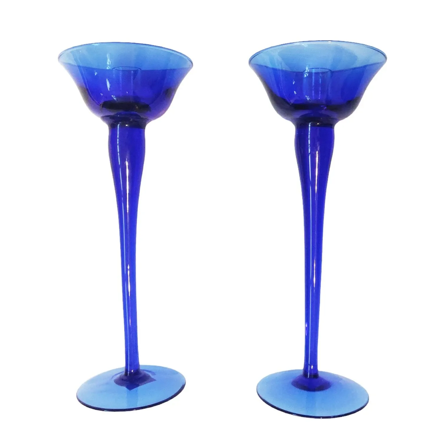 Set of 4 colored table candlesticks, IVV 4