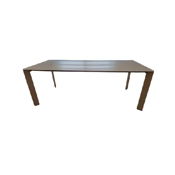 Nori extendable rectangular table in glass, Kristalia image