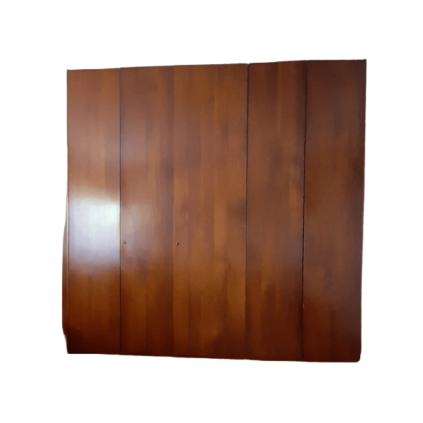 Wardrobe in solid walnut wood, L'Origine image