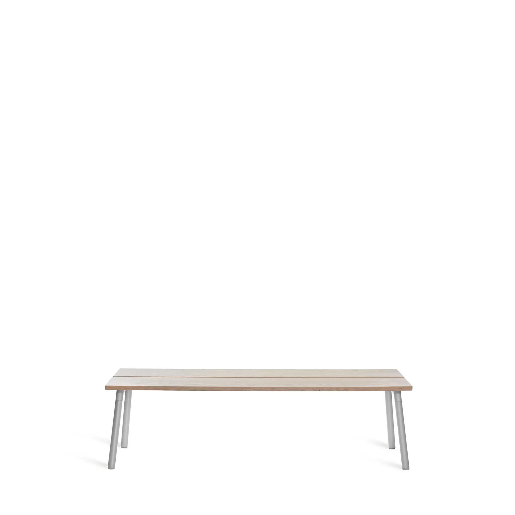 Run 3 Seater Bench in Silver and Ash by Sam Hecht and Kim Colin, Emeco Defects