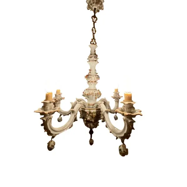 4-arm ceiling chandelier (1980s), 1