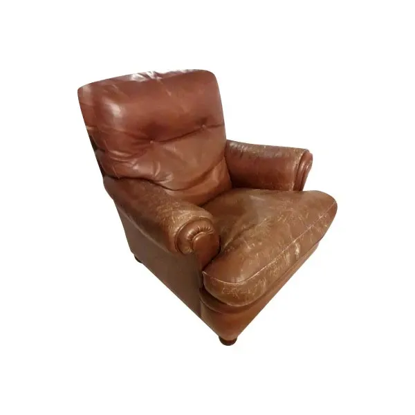 Dream vintage leather armchair with armrests, Poltrona Frau image