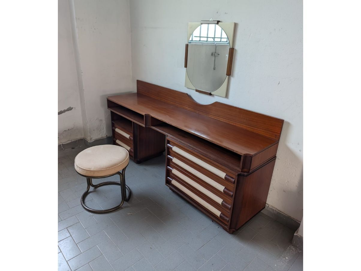 Set toletta Mid Century in legno (anni '50) Main