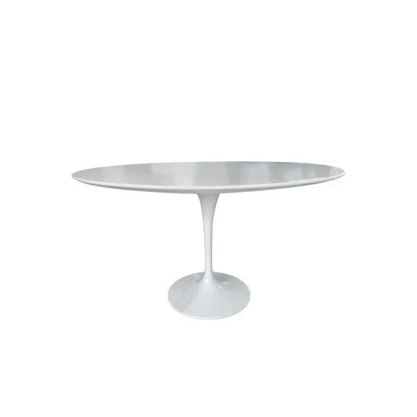 Tavolo Tulip rotondo con piano in laminato (bianco) 4