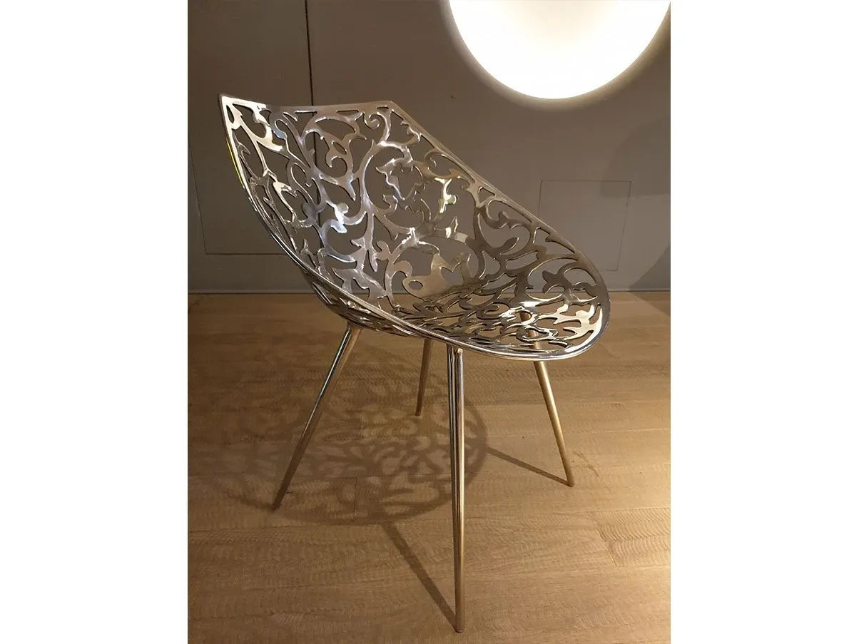 Miss Lacy armchair by Philippe Starck stainless steel, Driade 2