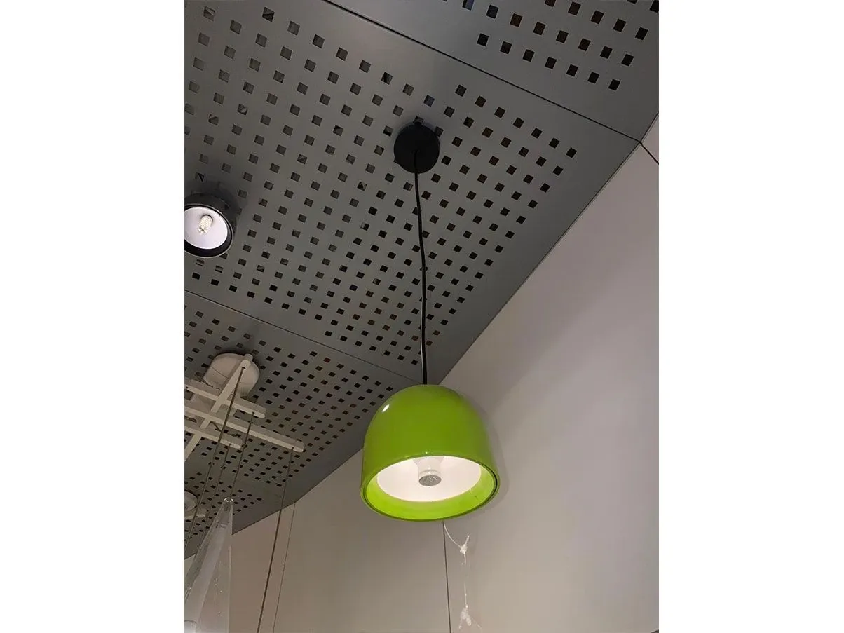 Wan S suspension lamp in aluminum (green), Flos 4