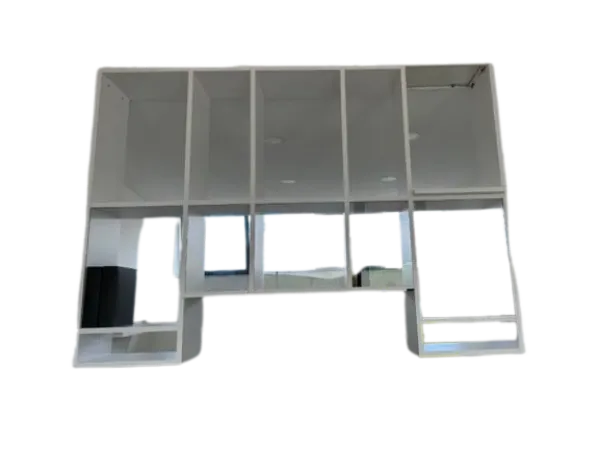 Weightless bookcase 30 mm suspended white, Lago image