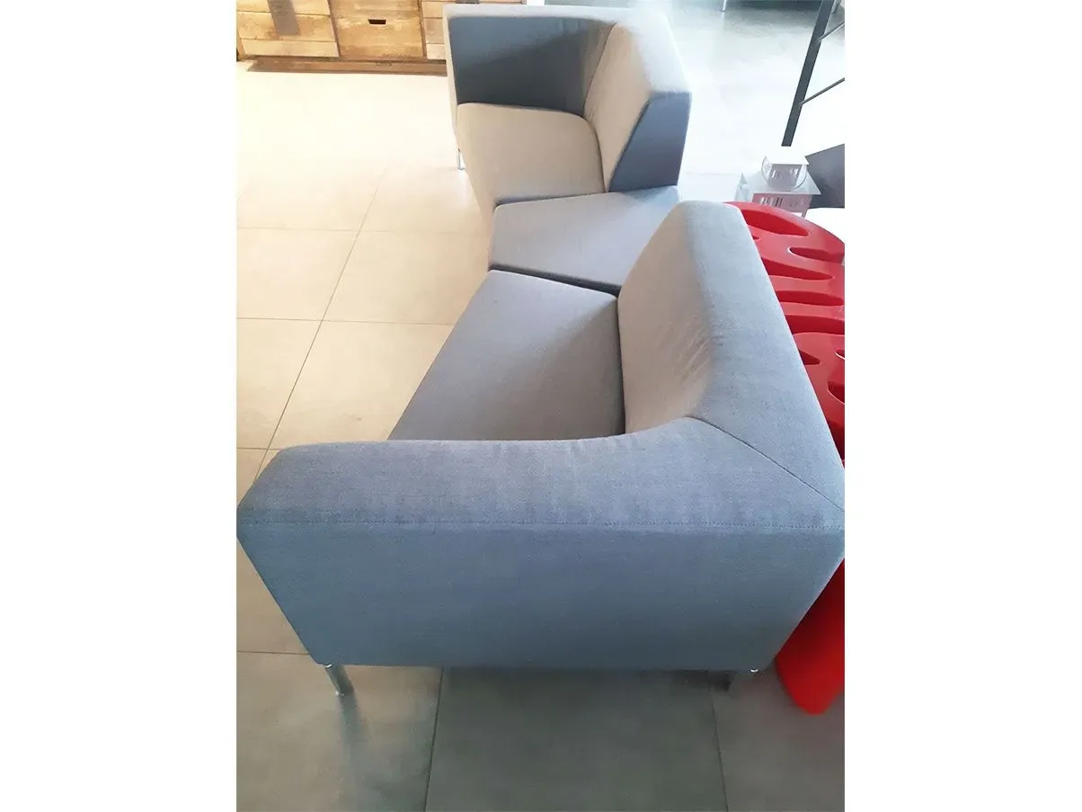 Tangram living set (2 fabric sofas and ottoman), Interstuhl 5