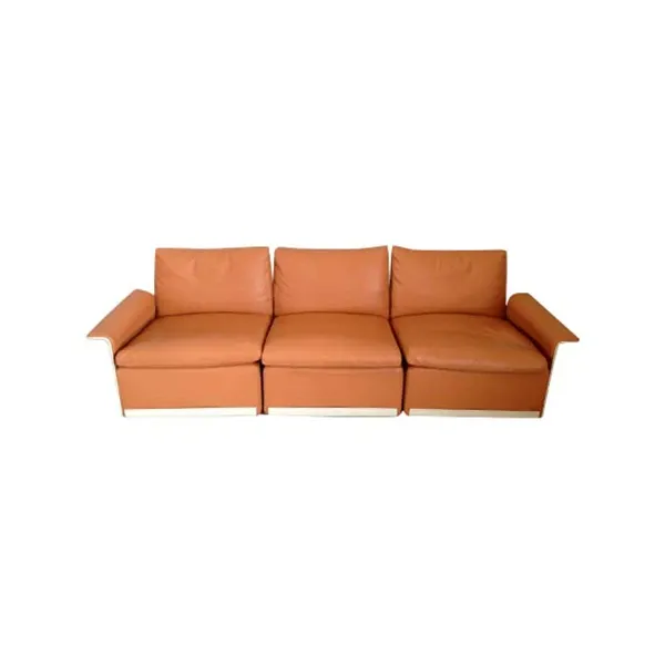 3-Sitzer Sofa System 620 von Dieter Rams aus Leder 3