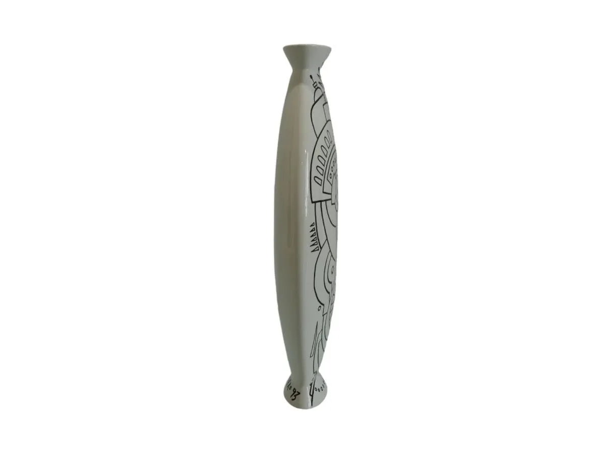 Vaso in ceramica di Alessandro Guerriero vintage, 5