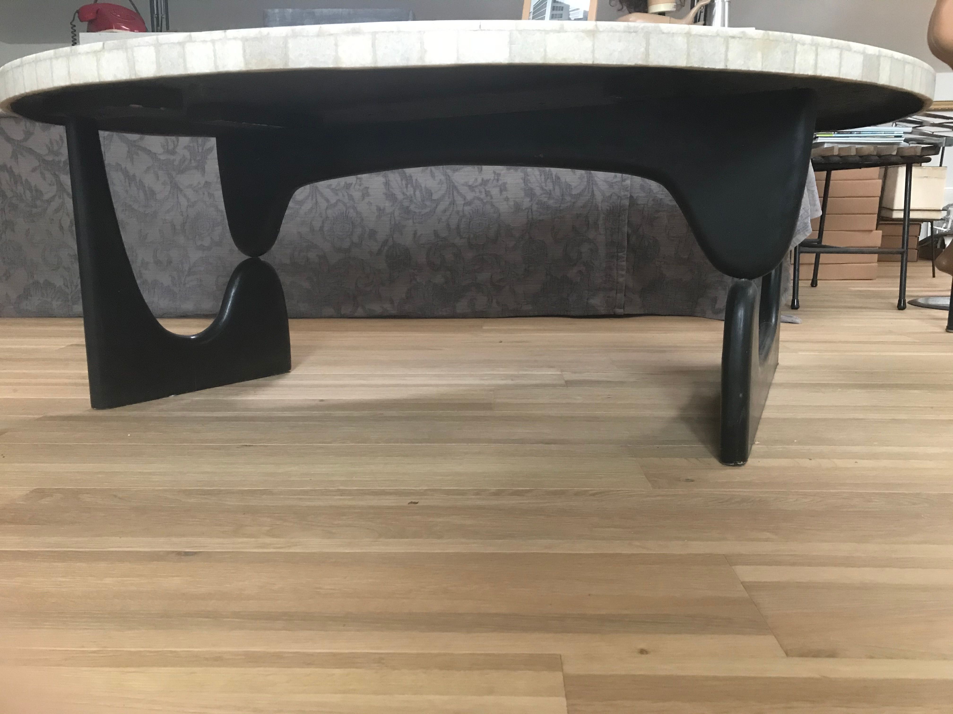 Table basse mosaïque Berthold Muller années 50 60 Details