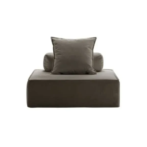 Madame armchair in dove gray velvet, Filippo Ghezzani image