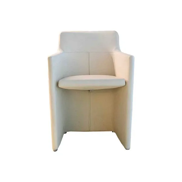 Lyz cockpit armchair in leather (beige), Molteni & C image