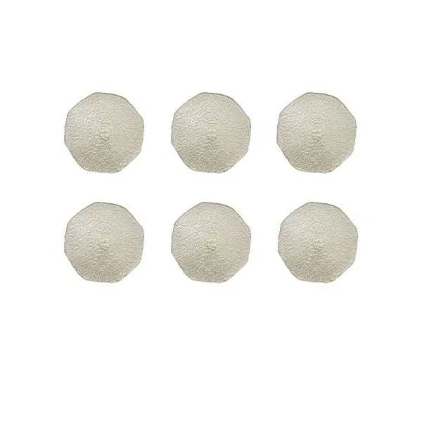 Set of 6 Diamantè centerpieces in transparent glass, IVV 