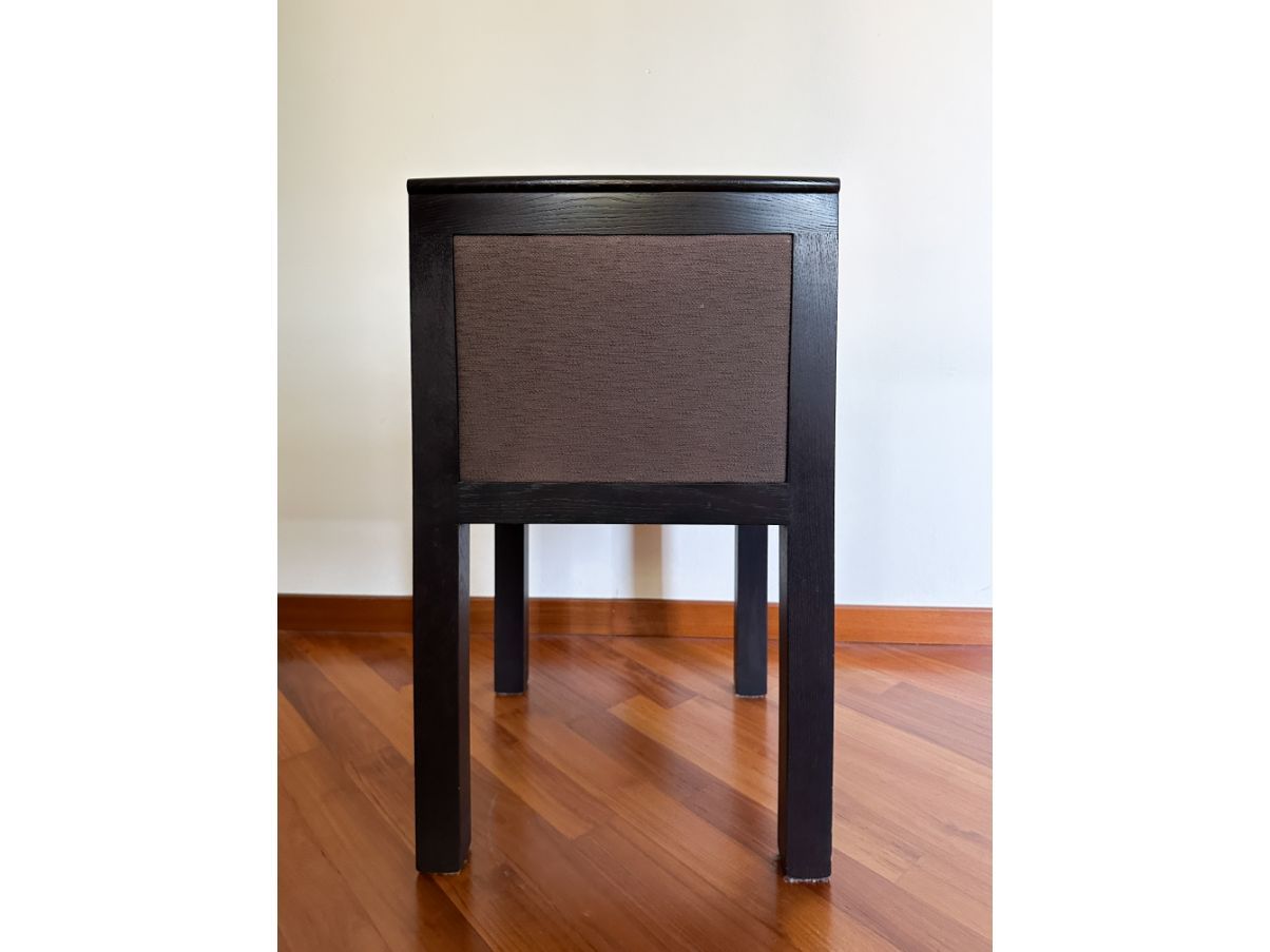 Set of 6 Teatro chairs in wenge wood and fabric, Molteni&C  Front