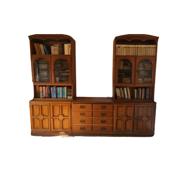 Credenza/libreria modulare in legno (anni '60/'70)  image