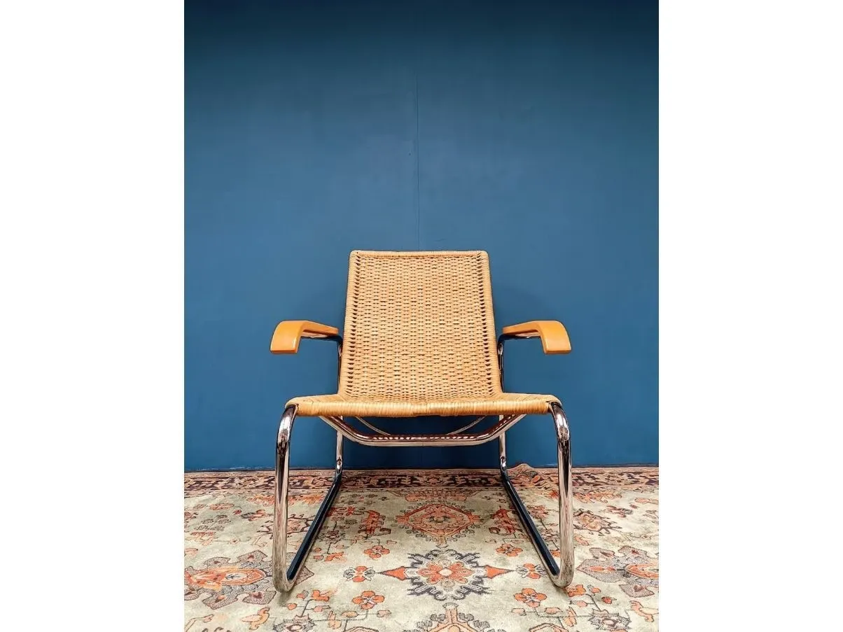 Vintage S35 armchair by Marcel Breuer (1970s), Thonet 15