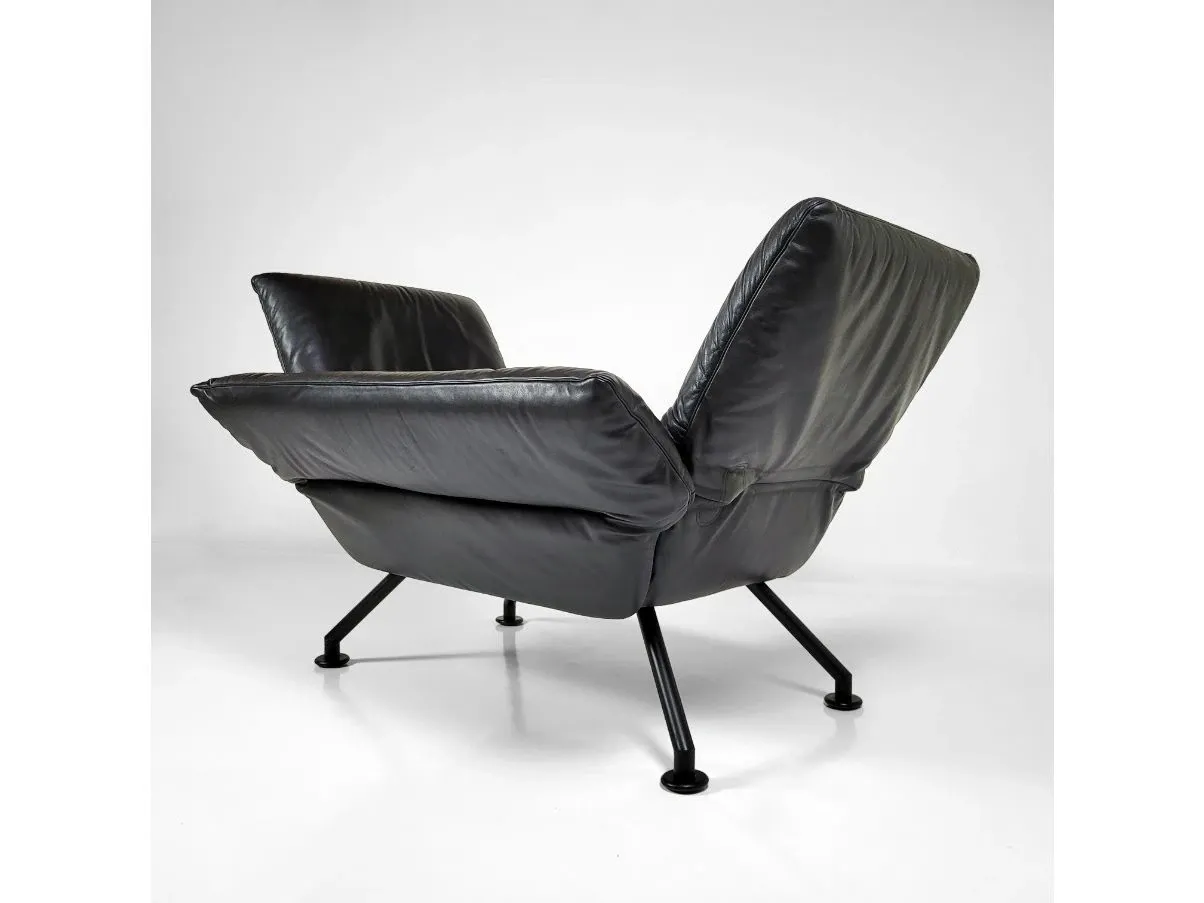 Multifunctional black leather bed 9