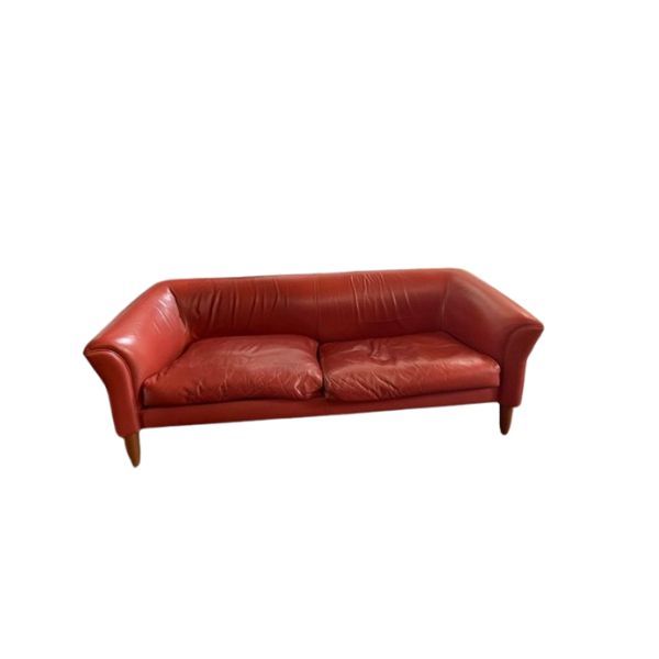 2 seater leather sofa (red), Poltrona Frau image