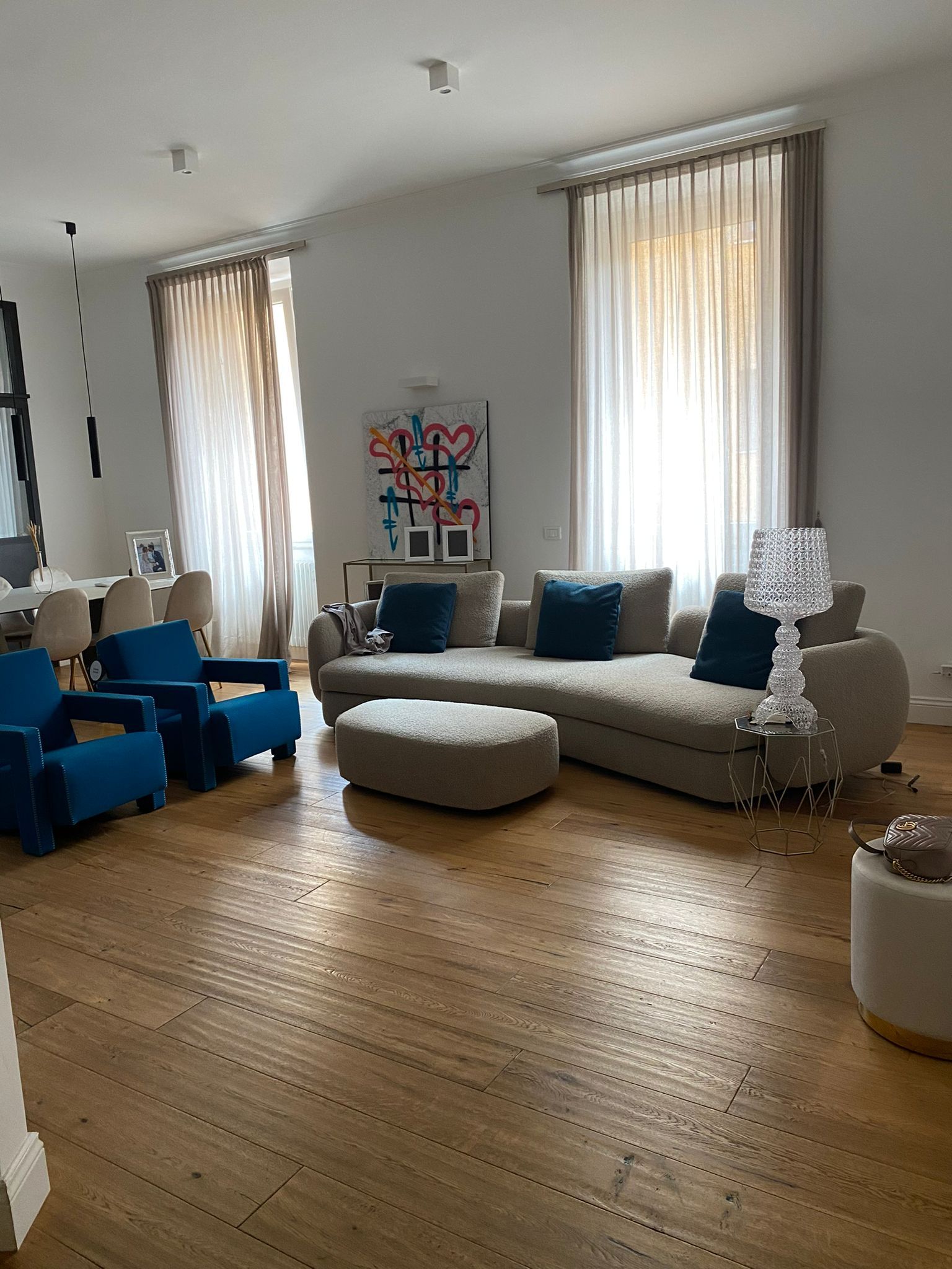 Divano Saint Germain in tessuto beige, Poliform 6