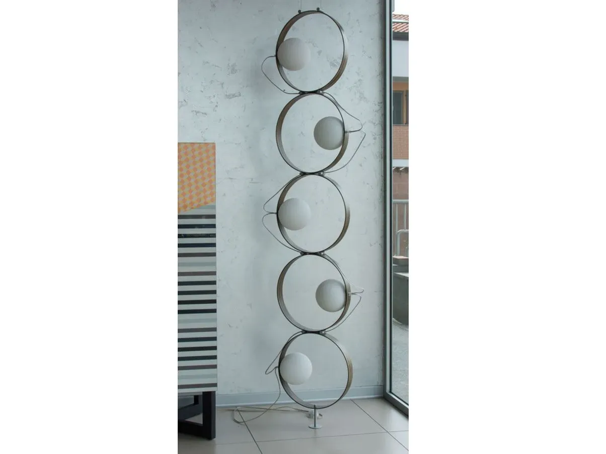 Giukò 5 Floor (ebony wood) floor lamp, Leucos 3