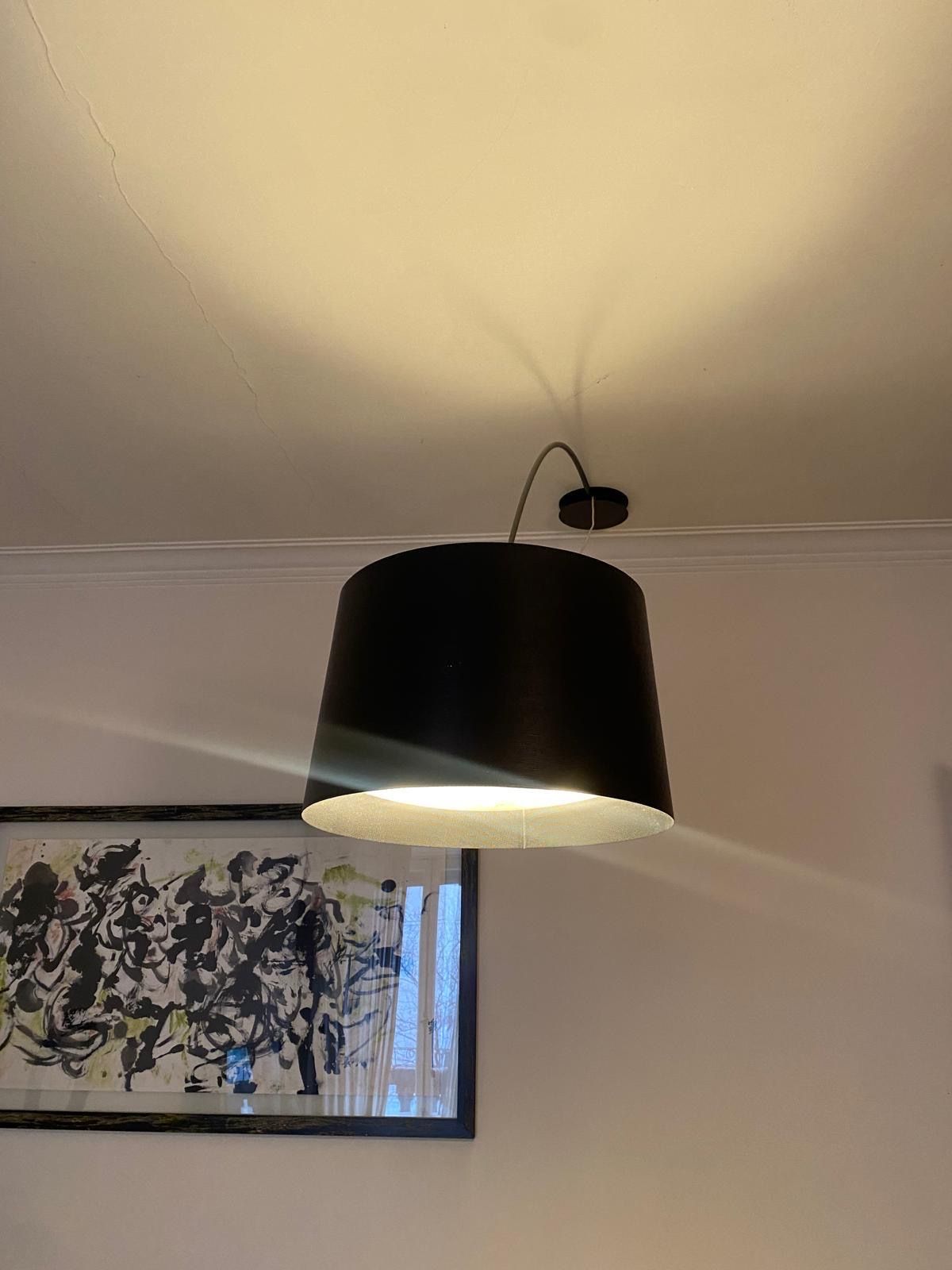 Lampada da soffitto Twiggi nera di Marc Sadler, Foscarini Front