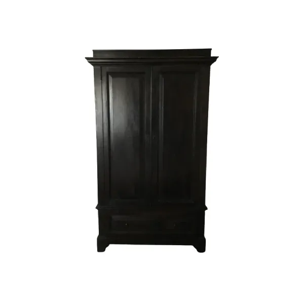 Vintage wooden wardrobe with 2 doors, image