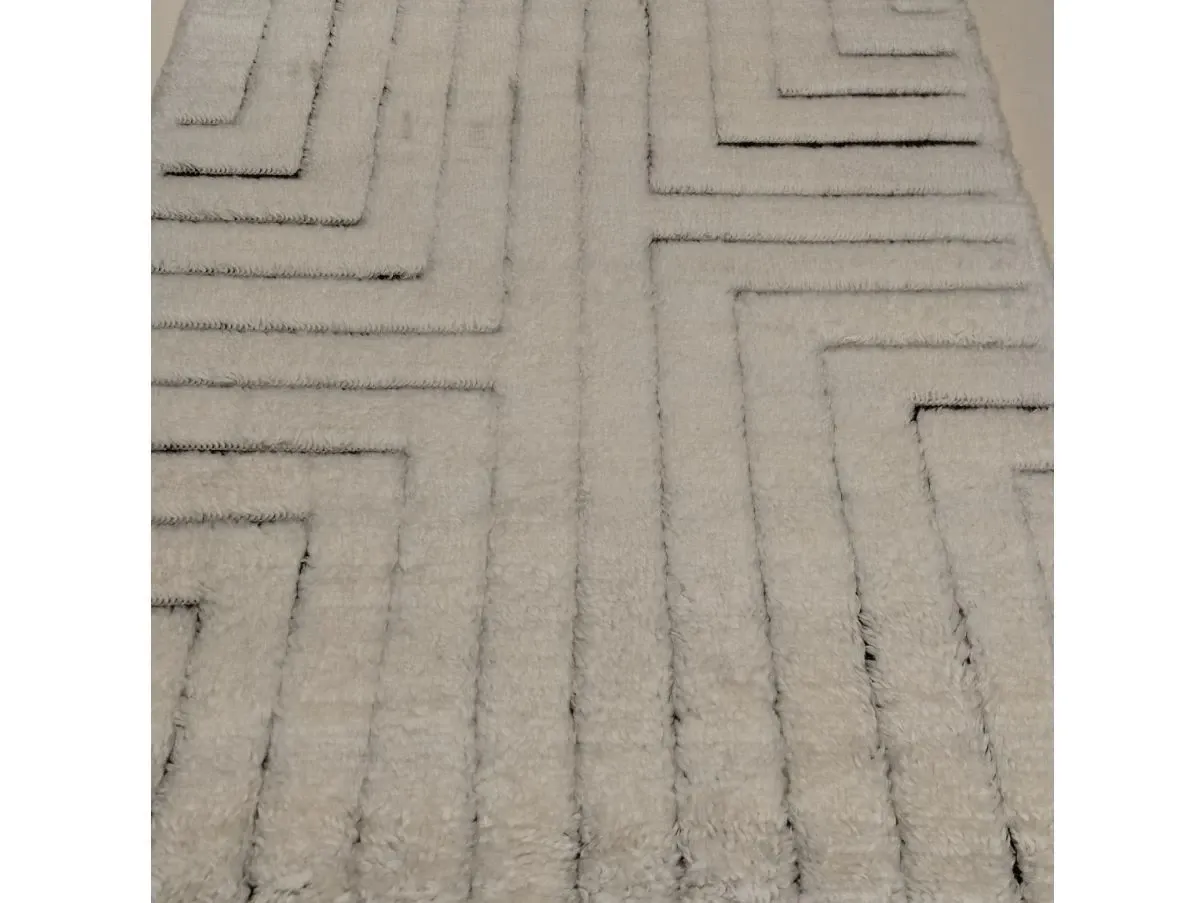 Carpet Indecisioni black and white 2