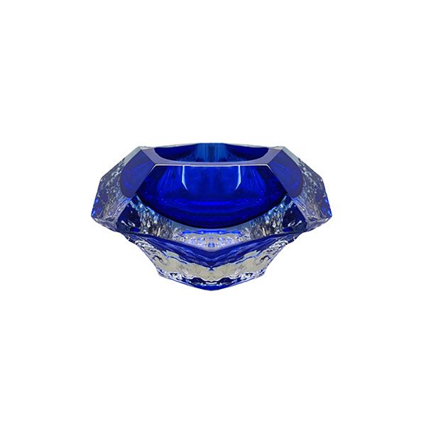 Vintage blue Murano glass ashtray (1960s), Seguso image