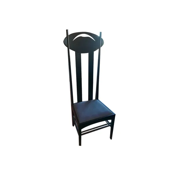 Argyle dining chair in stained ash wood (black), Cassina image