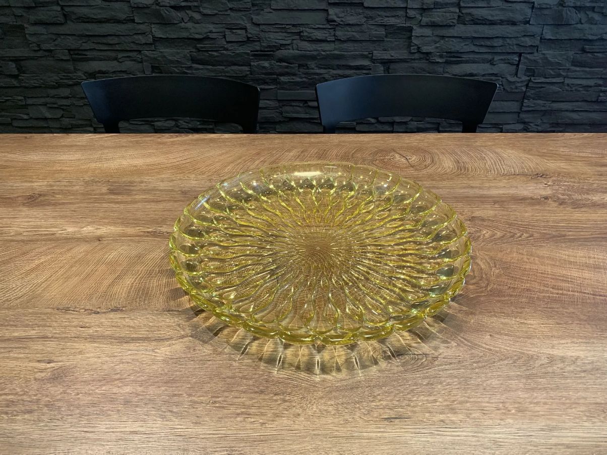 Gelbe Wackelpudding-Tischdekoration Front