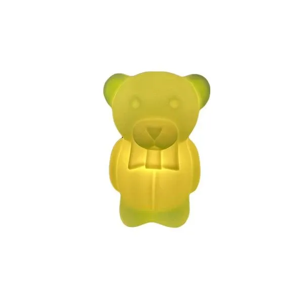 Bear table lamp for children in PVC (green), Sigre Srl image