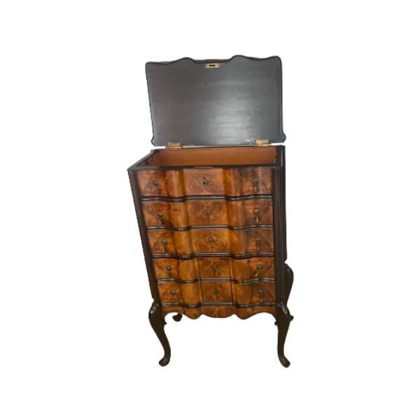 Vintage wooden cabinet with drawers (1930s), image