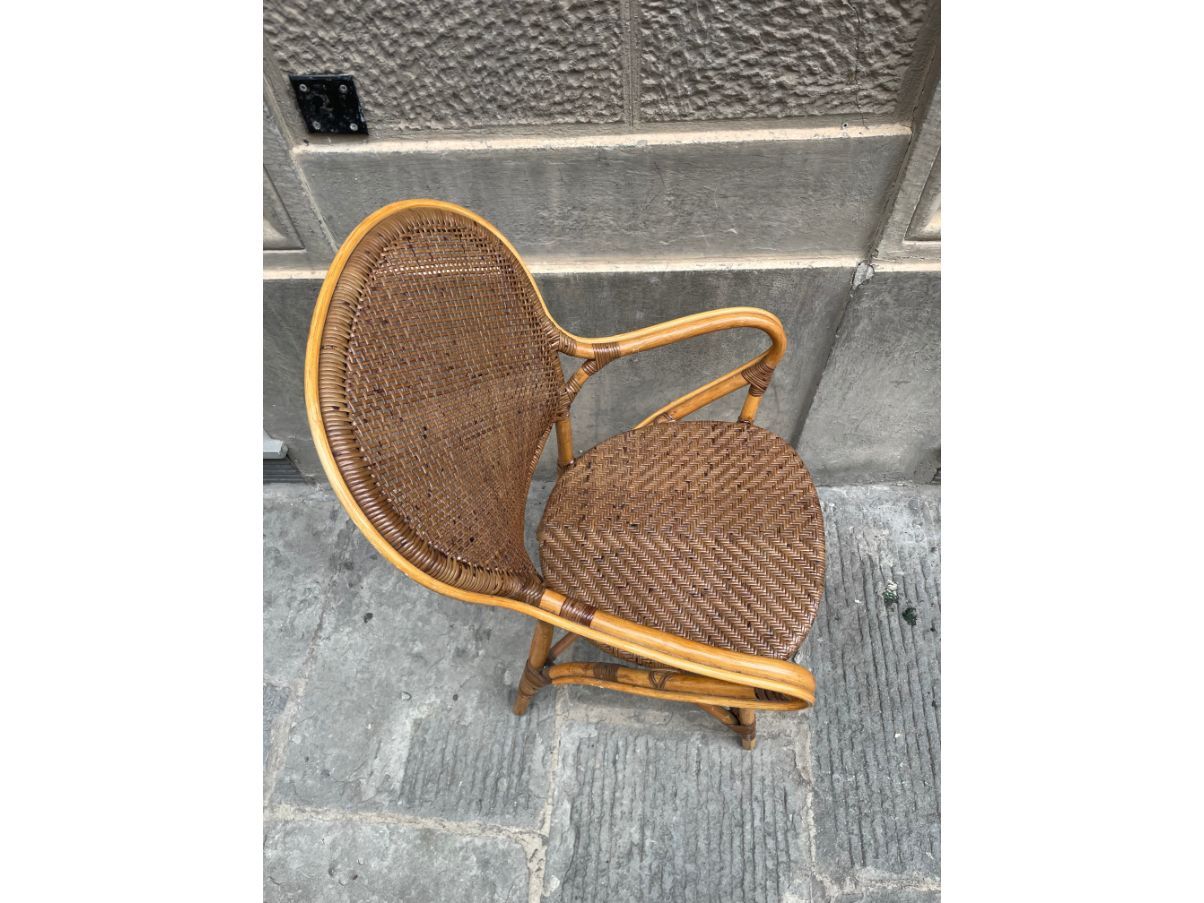 Rossini wicker dining chair by Yamakawa, Sika Design  Front