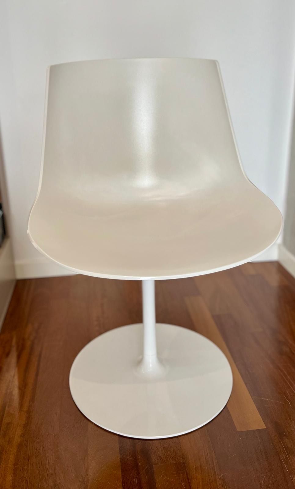 Flow white swivel chair by Jean Marie Massaud, MDF Italia Main