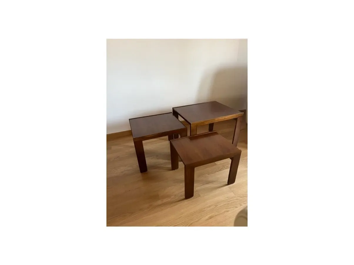 Set of 3 coffee tables by Afra and Tobia Scarpa, Cassina 