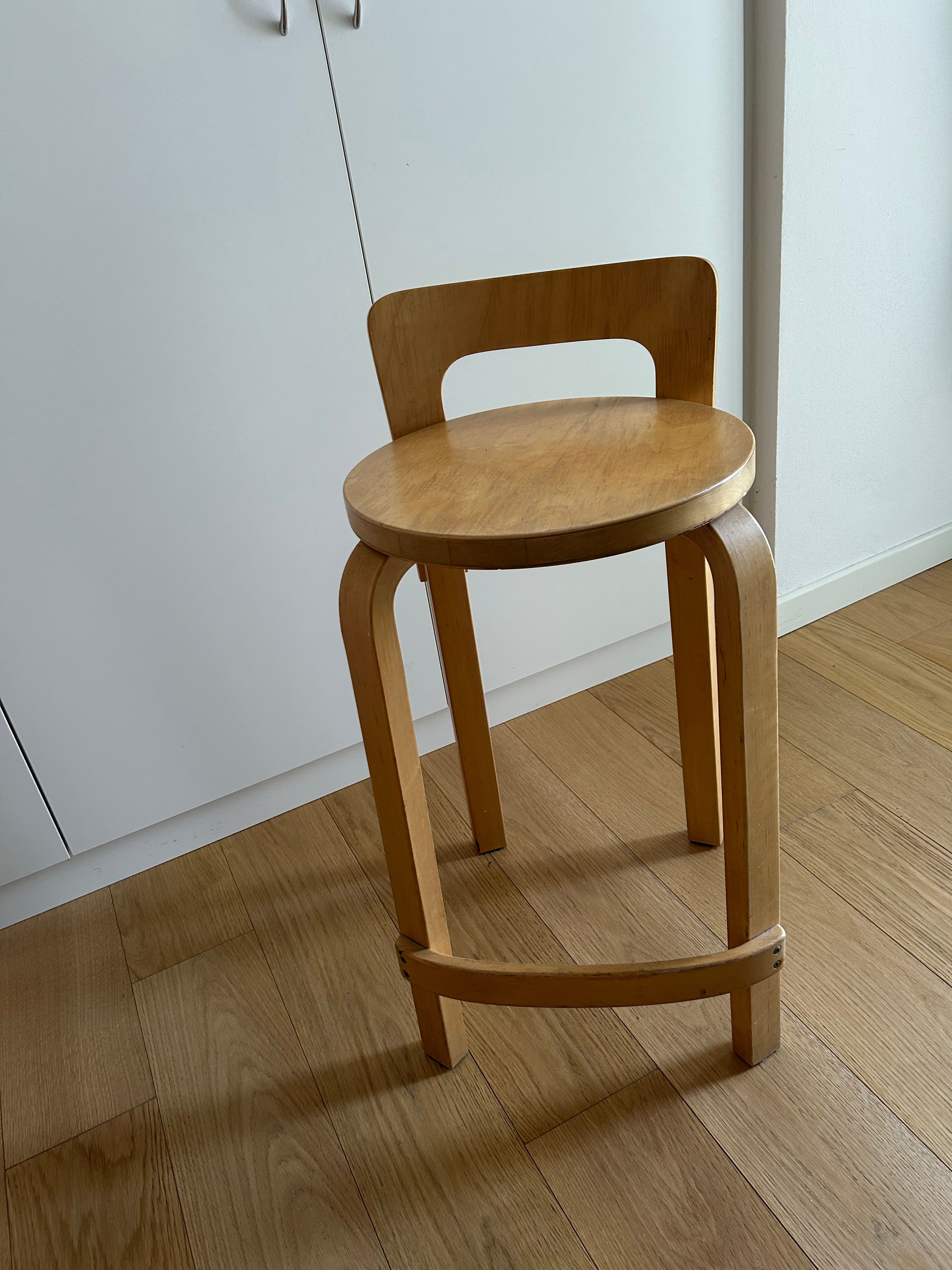 Birch Stool K65 by Alvar Aalto Main