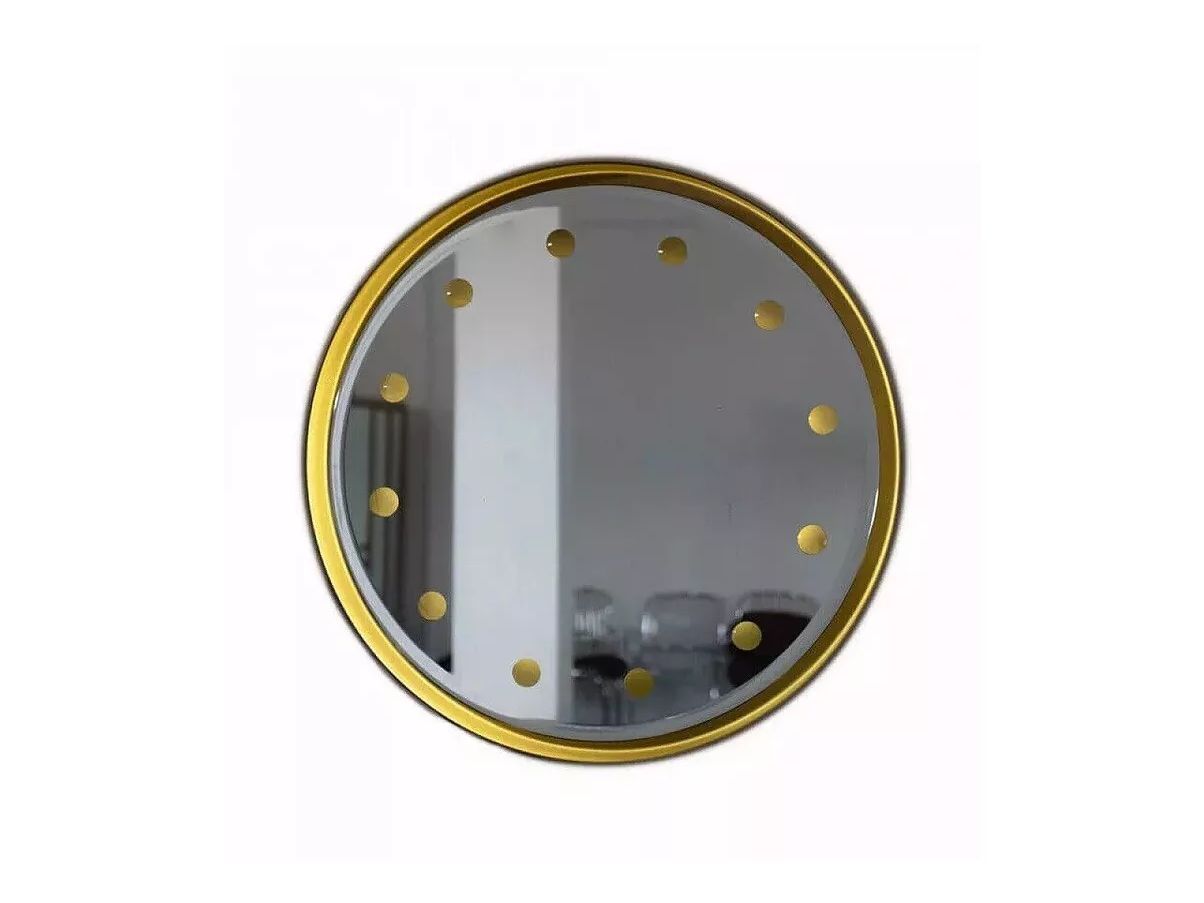 Backlit mirror in metal and glass (70s), Main