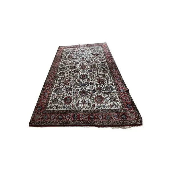 Vintage carpet decorated in wool and cotton (1950s), 