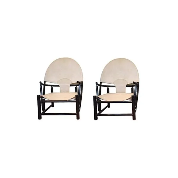 Set of 2 Hoop G23 armchairs by Palange and Toffoloni (1970s) 