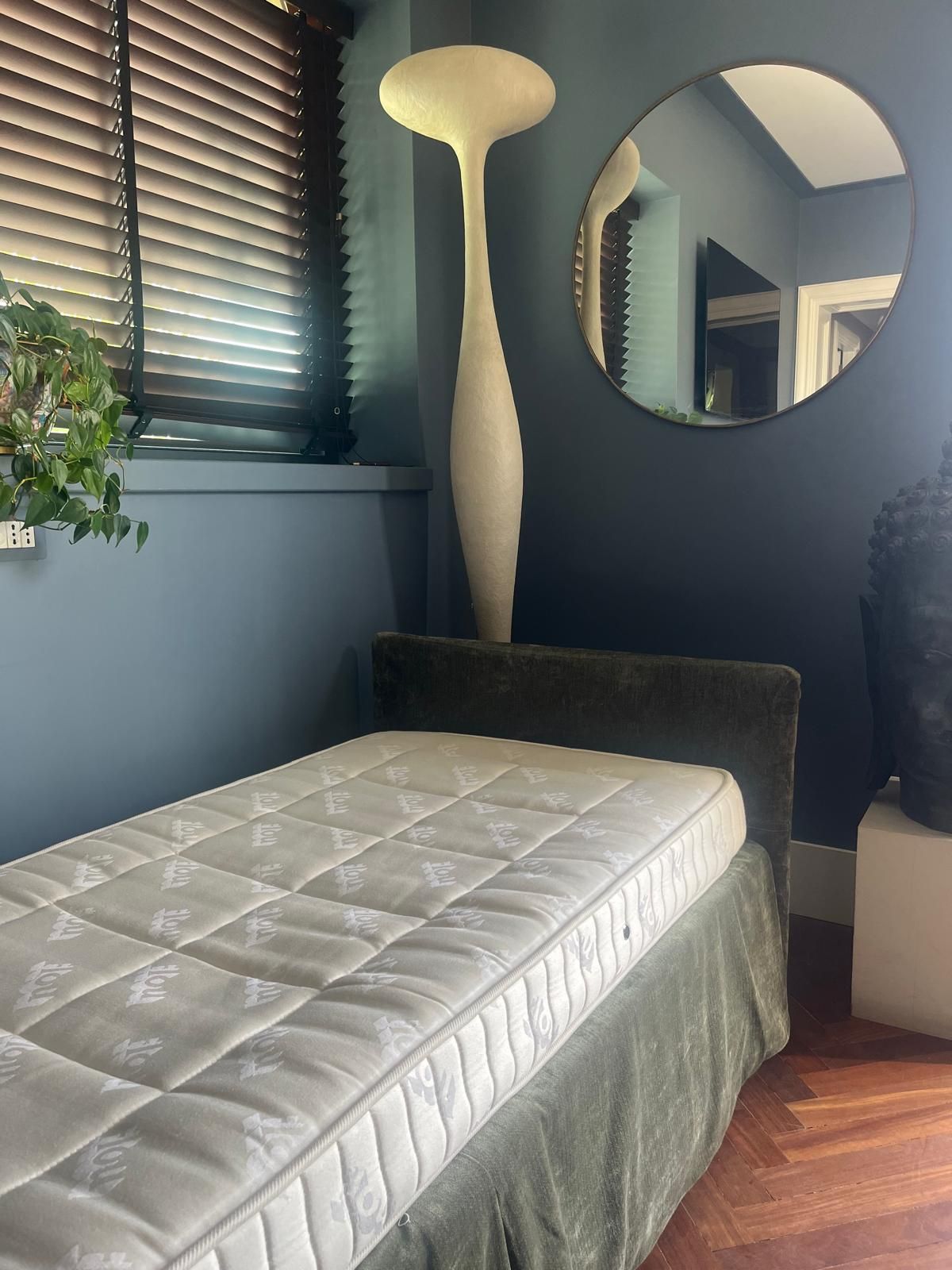 Duetto convertible bed in fabric (green), Flou Brand