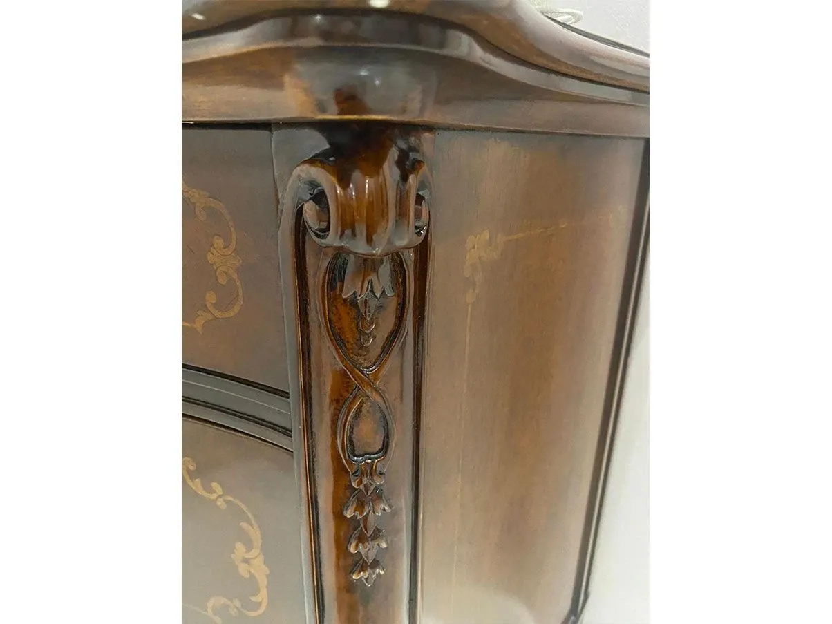 Set 2 comodini 3 cassetti in legno ciliegio, Signorini e Coco 6
