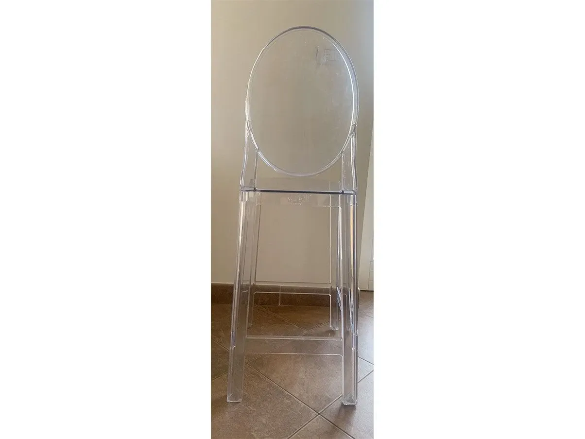 One More Barhocker aus transparentem Polycarbonat 1