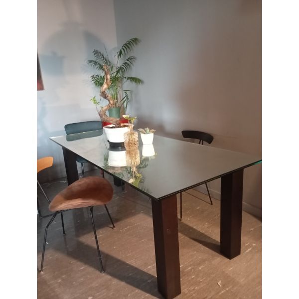 Glass table with mirror top, Glas Italia image