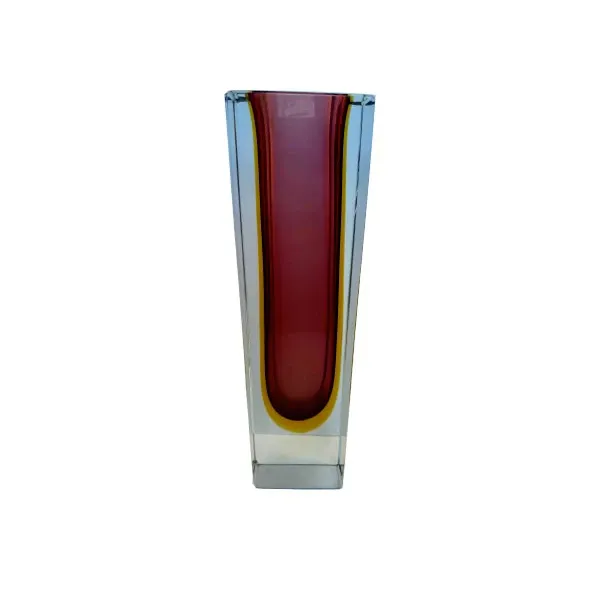 Vintage Murano sommerso glass vase image
