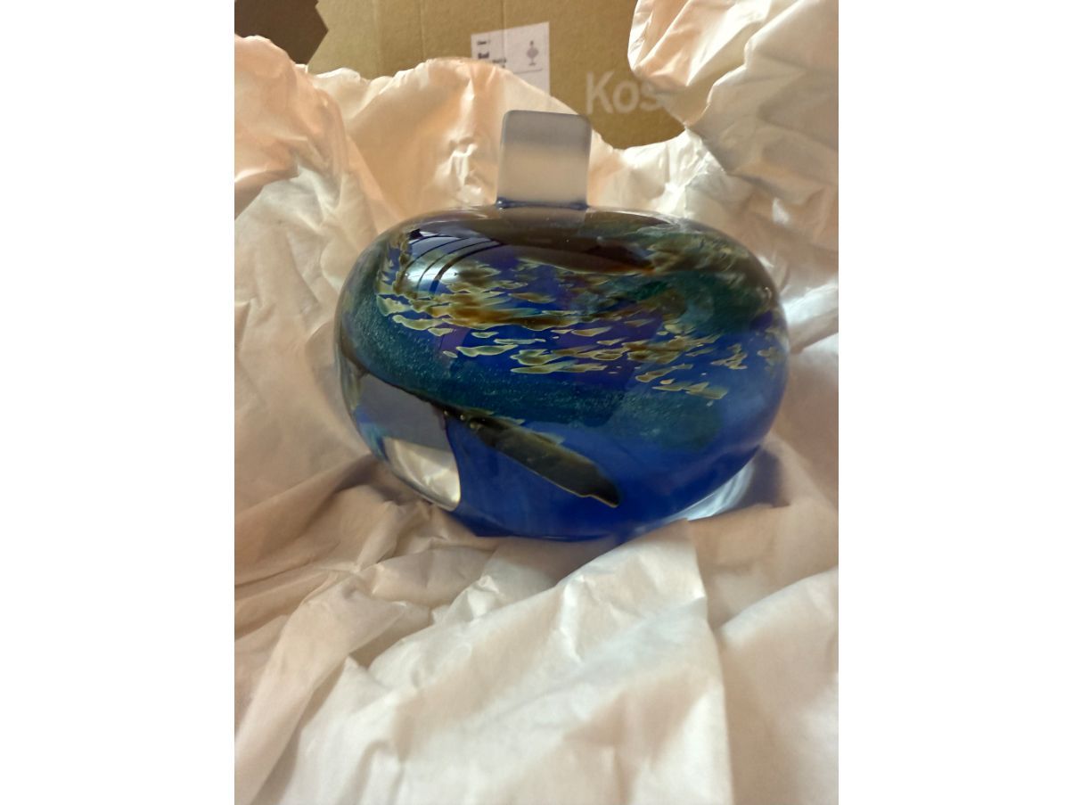 Vaso My Universe Earth multicolore di Bertie Vallien Side